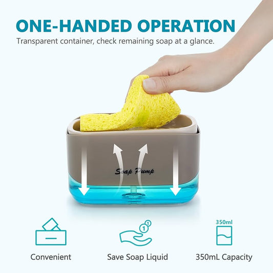 Soap Pump Dispenser with Sponge Holder